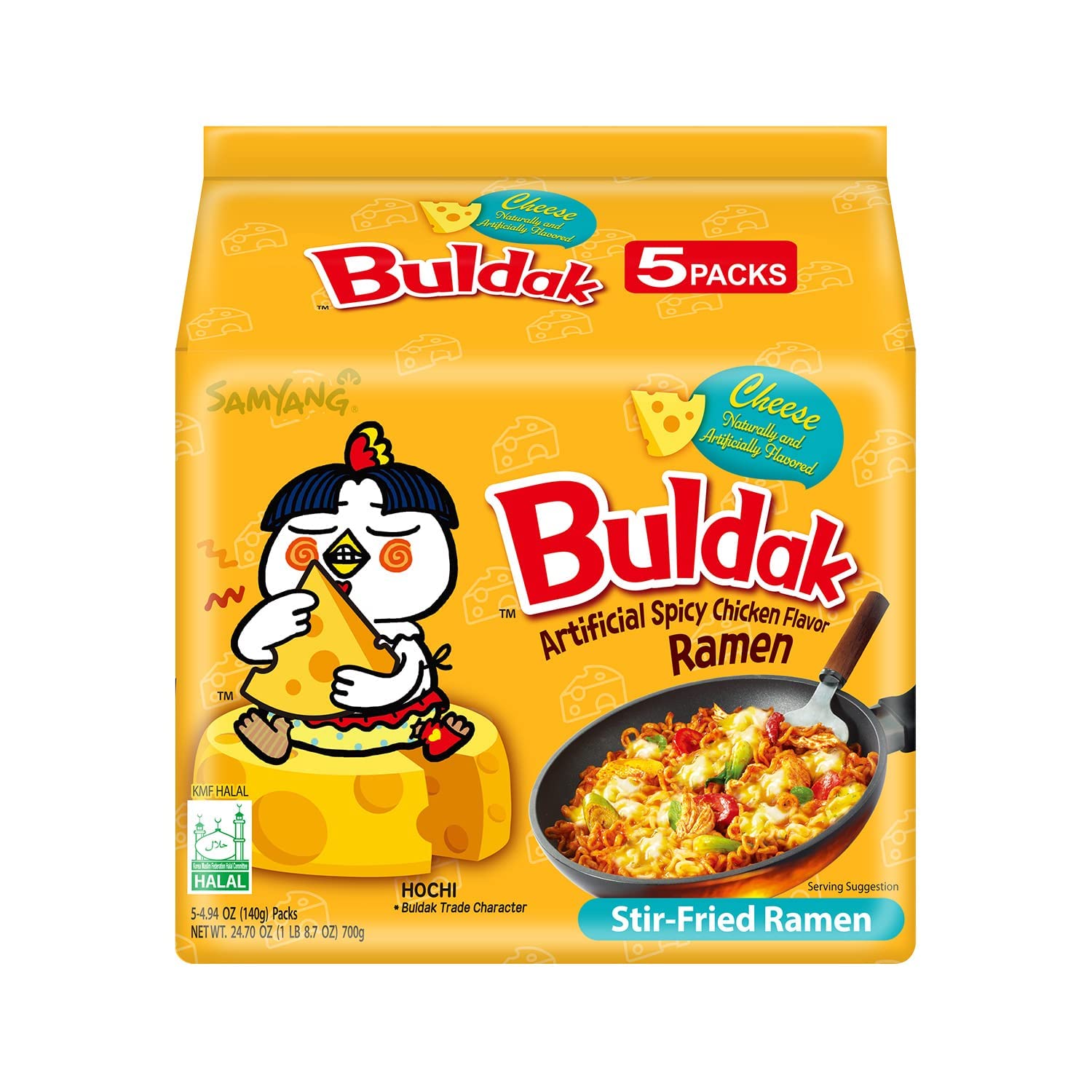 Samyang Buldok Cheese Hot Chicken Flavor Ramen 5pcs 700g Samyang Buldok Cheese Hot Chicken Flavor Ramen 5pcs 700g