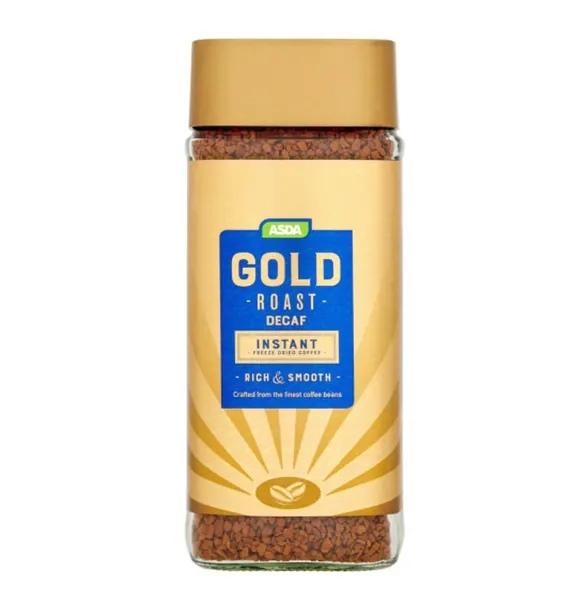 Asda Gold Roast Decaf Instant Freeze Dried Coffee 200g