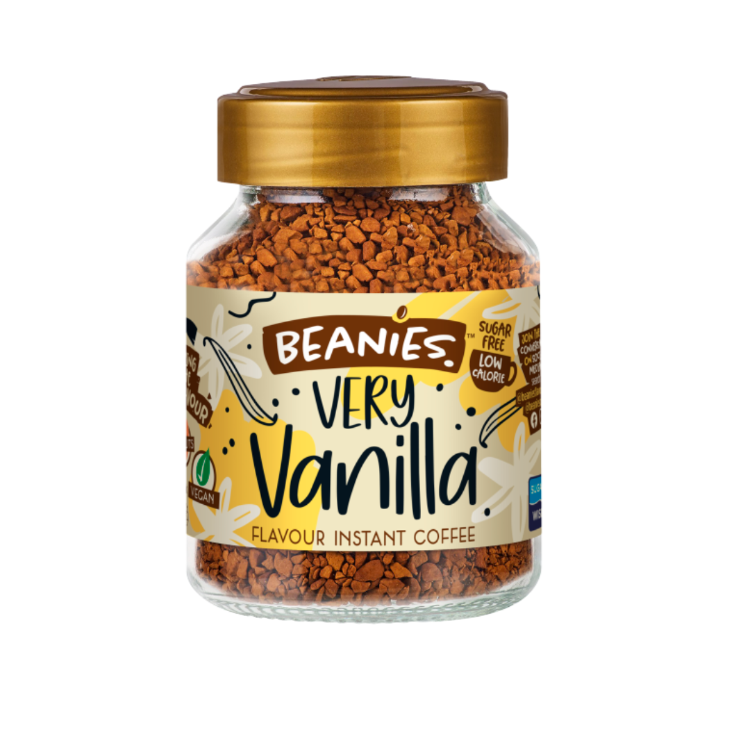 Beanies Very Vanilla Flavour Instant Coffee 50g