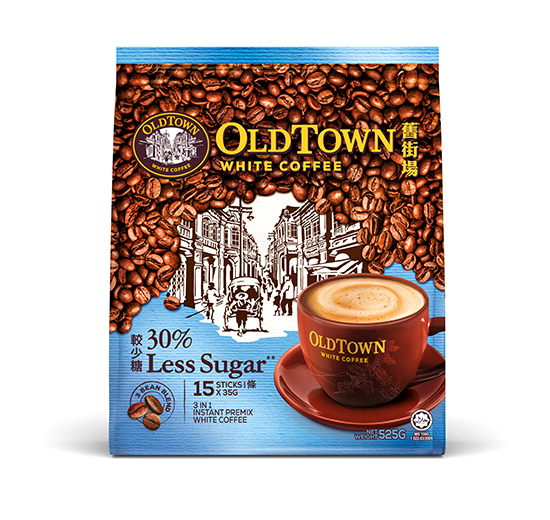 Old Town White Coffee Less Sugar 525g