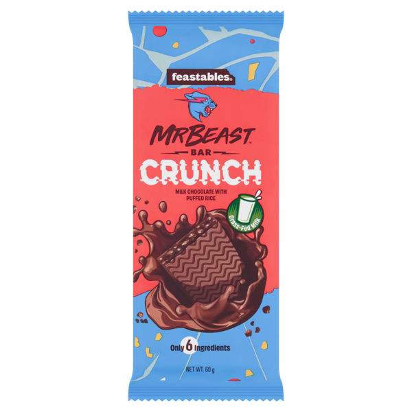 Mr Beast Feastables Milk Chocolate Crunch 60g