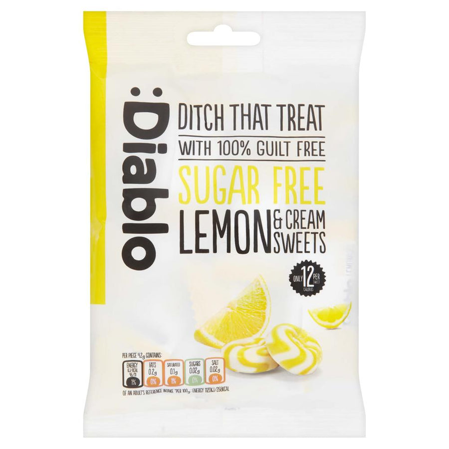 Diablo Sugar Free Lemon and Cream Sweets 75g