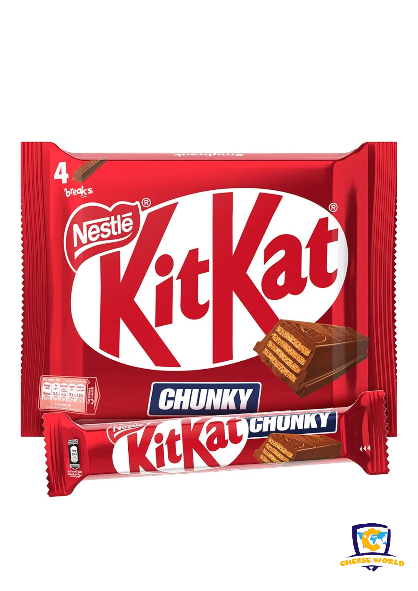 Kitkat Chunky Chocolate Wafer Bar 40g (4 Bars)