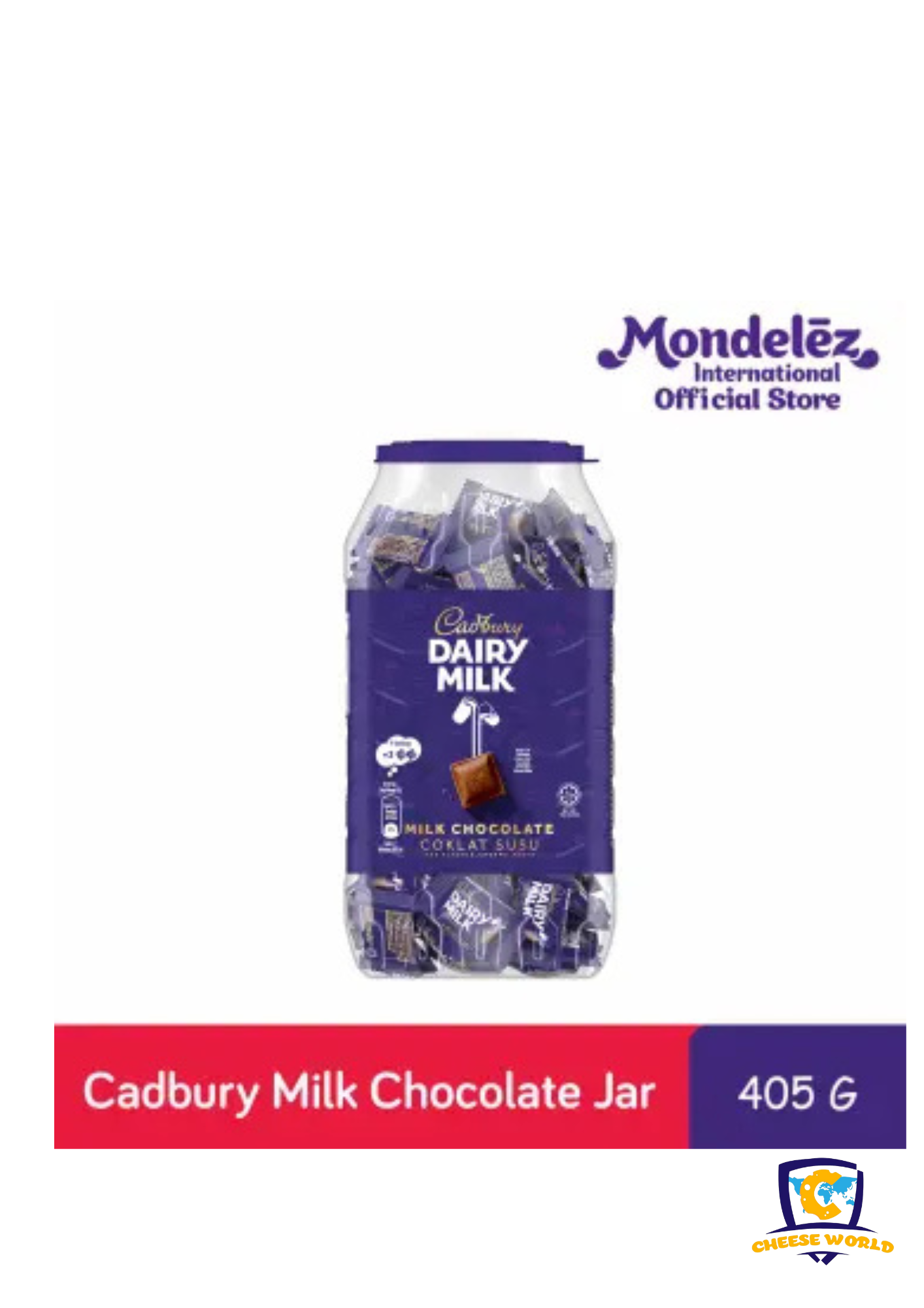 Cadbury Dairy Milk Chocolate Candy Jar 405G