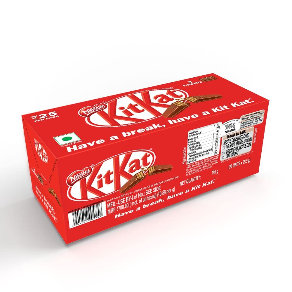 Nestle kitkat 3finger chocolate 28pcs box