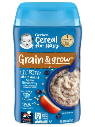 Gerber Whole wheat Apple Blueberry Cereal 227g