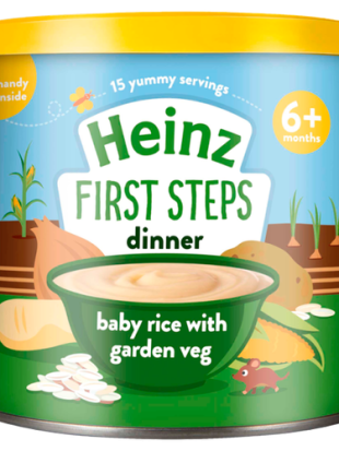 Heinz First Steps Baby Rice with Garden Road 200g