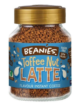 Beanies Toffee Nut Latte Flavour Instant Coffee 50g