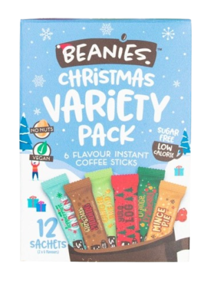 Beanies Christmas Variety Mix Pack Instant Coffee 24g