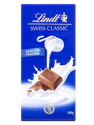 Lindt Swiss Classic Milk Chocolate 100g