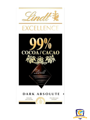 Lindt 99 Cocoa Dark Chocolate 50g