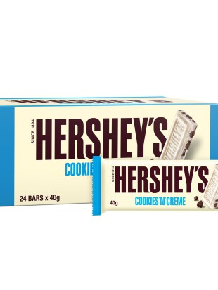 Hersheys Cookies n Creme Chocolate Bar 24pcs Box 40g