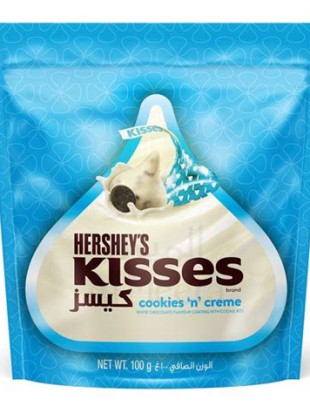 Hersheys Kisses Cookies n Creme 100g