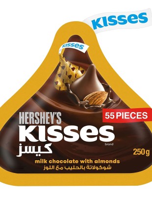 Hershey's Kisses Milk Chocolate with Almonds 250g