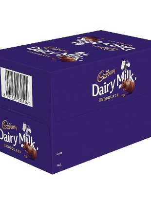 Cadbury Dairy Milk Chocolate, 6.6g (Pack of 72)