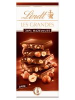 Lindt Les Grandes Hazelnuts Dark Chocolate 150g