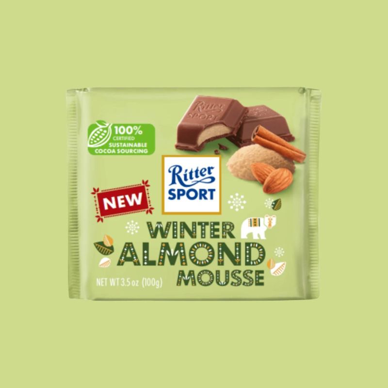 Ritter Sport Winter Almond Mousse chocolate 100g