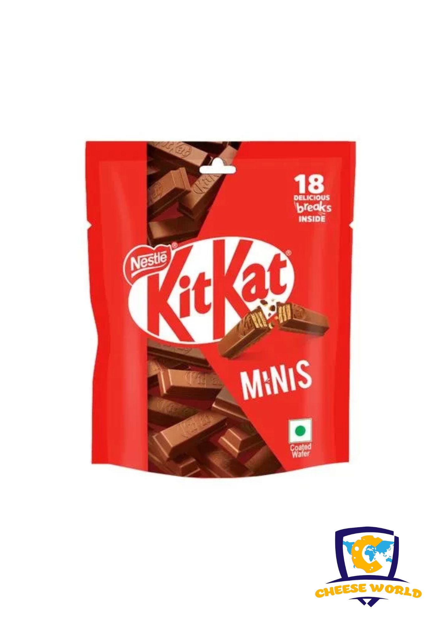 Nestle Kitkat Minis, Chocolate Coated Wafer Bar, Share Bag, 126gm