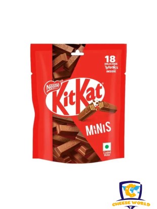 Nestle Kitkat Minis, Chocolate Coated Wafer Bar, Share Bag, 126gm