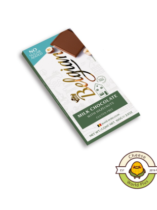 Belgian No Added Sugar Milk with Hazelnut Chocolate 100g