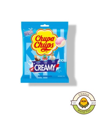 Chupa Chups Lollipops Bag Creamy Assorted Flavours 10 Pieces x 11g