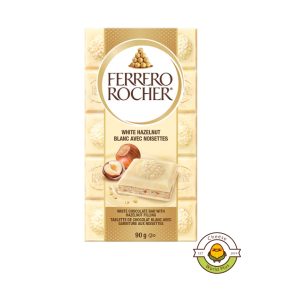 Ferrero rocher white chocolate hazelnut bar 90gm